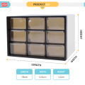 Shunxing neue Ankunft Tabletop Lagerung Mini-Kunststoff-Box mit Multi-Schublade
